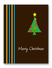 Striped Tree Christmas Card