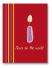 Peace Candle Holiday Greeting Card