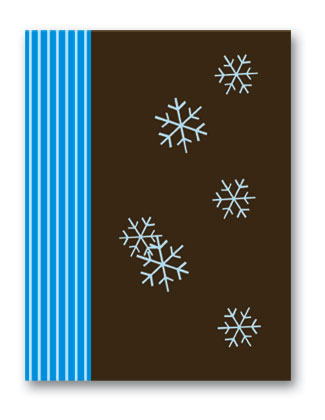 Blue Snowflakes Greeting Card