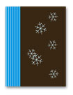 Blue SNowflakes Holiday Greeting Card